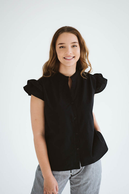 Ami Black Cotton Shirt