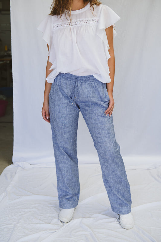 Janey Blue Trouser
