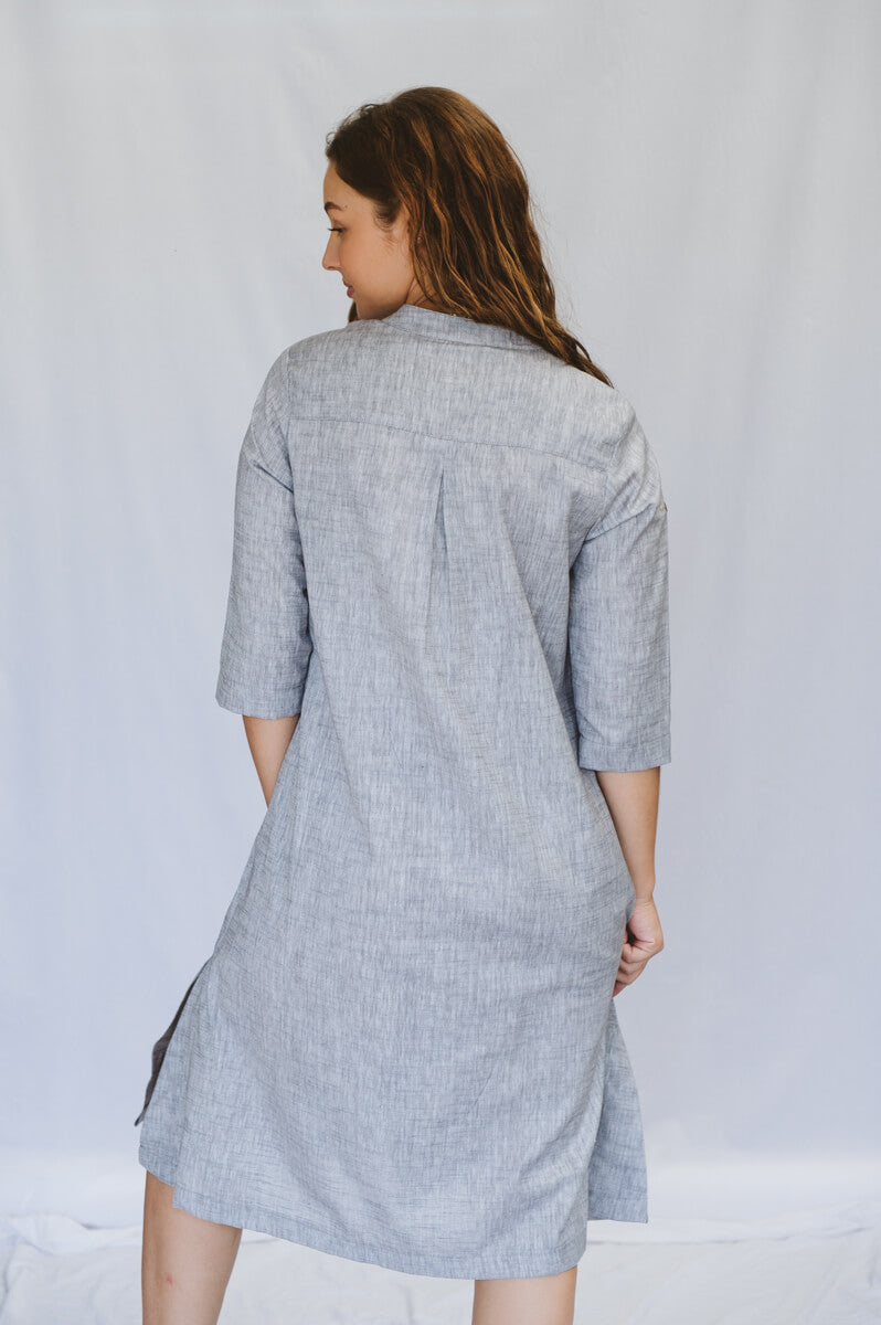 Maggie Grey Shirt Dress