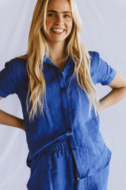 Dahlia Shirt Blue