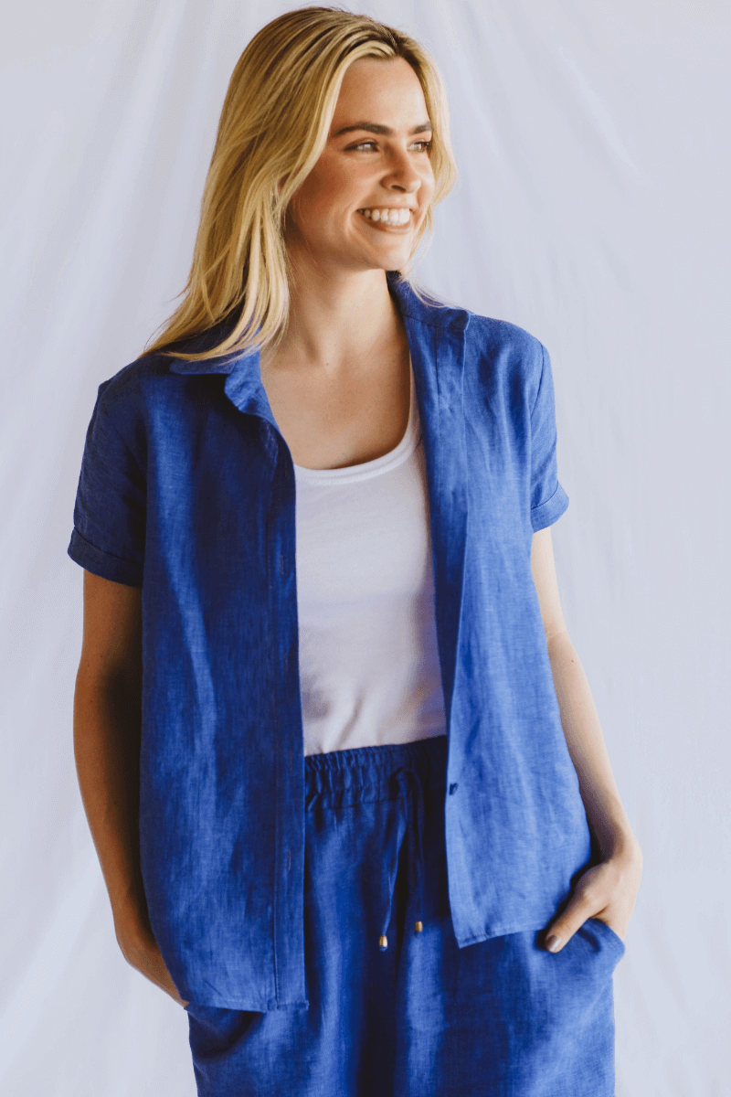 Dahlia Shirt Blue