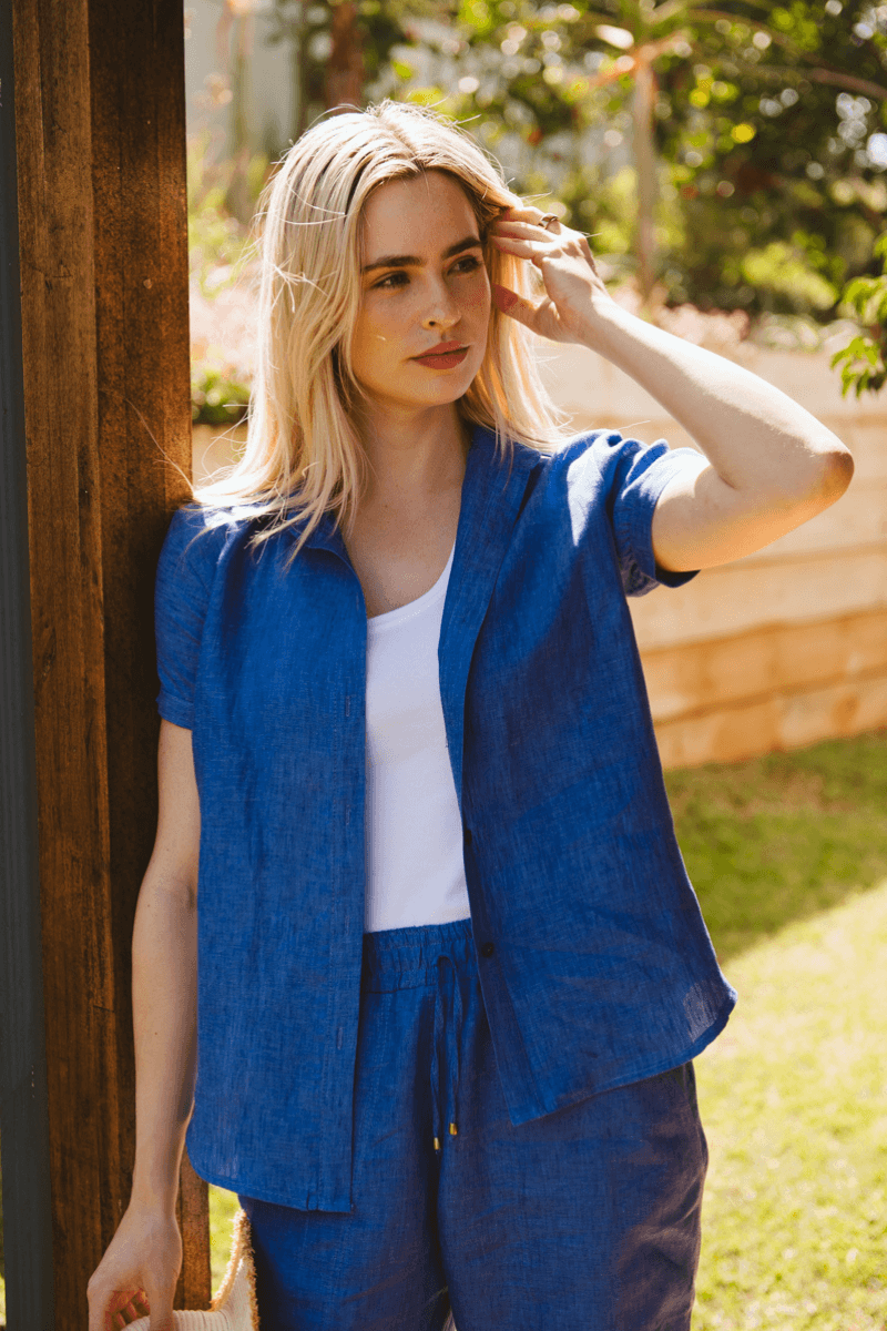 Dahlia Shirt Blue