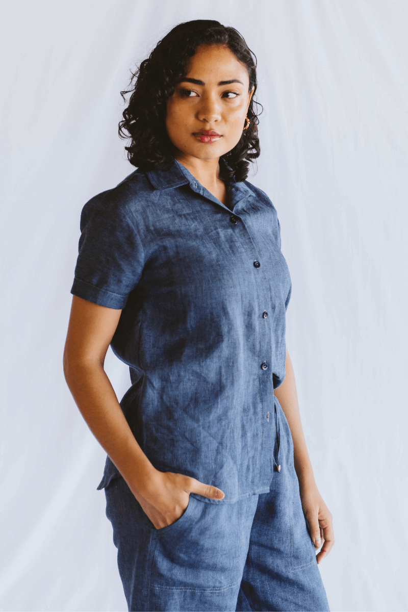 Dahlia Shirt Navy