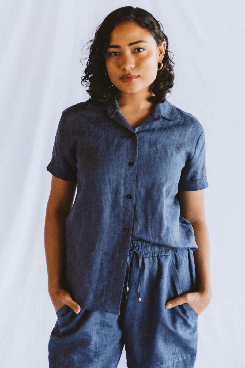 Dahlia Shirt Navy