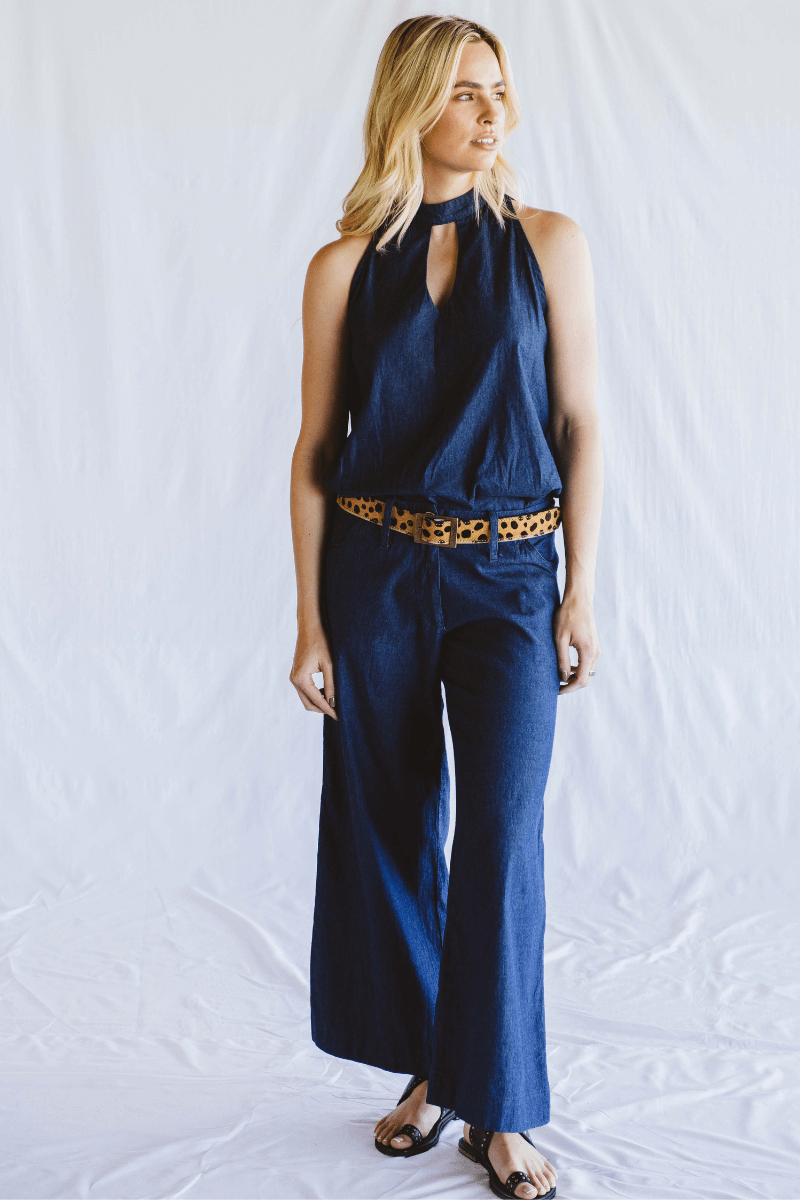 Enya Trouser in Denim