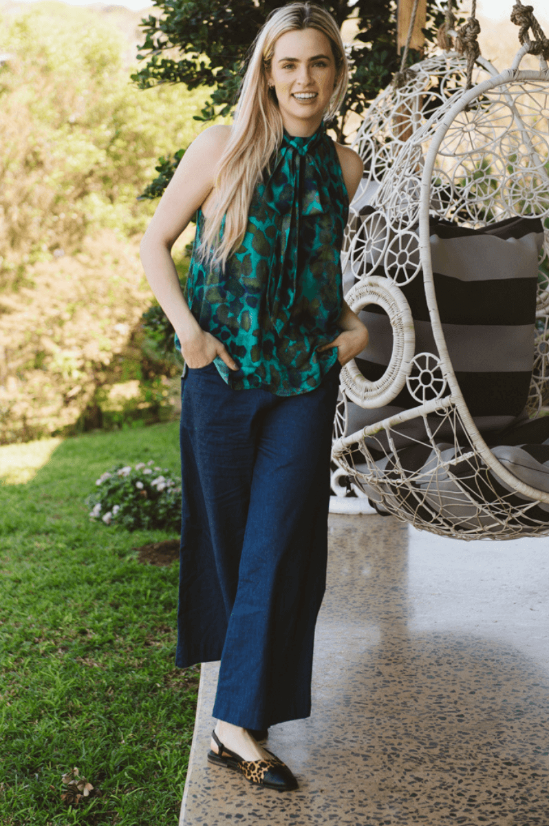 Enya Trouser in Denim