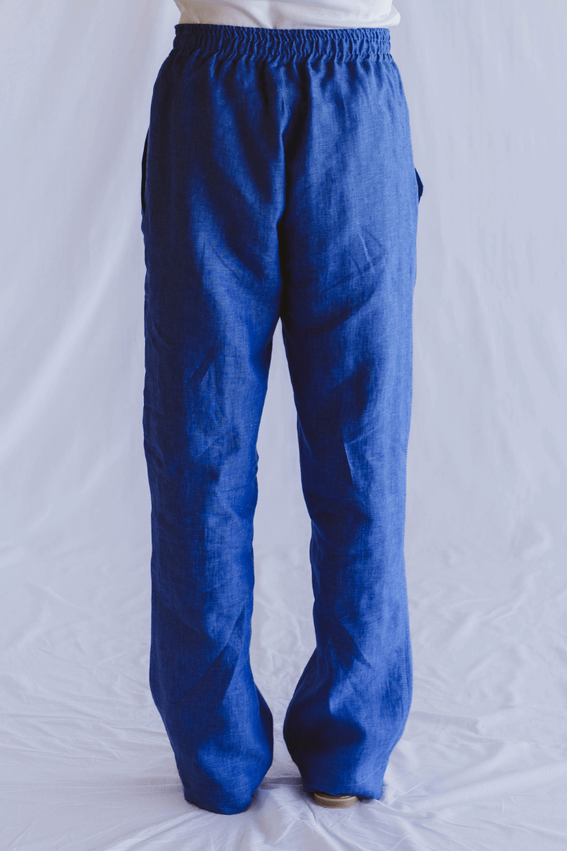 Ivy Linen Trouser Blue