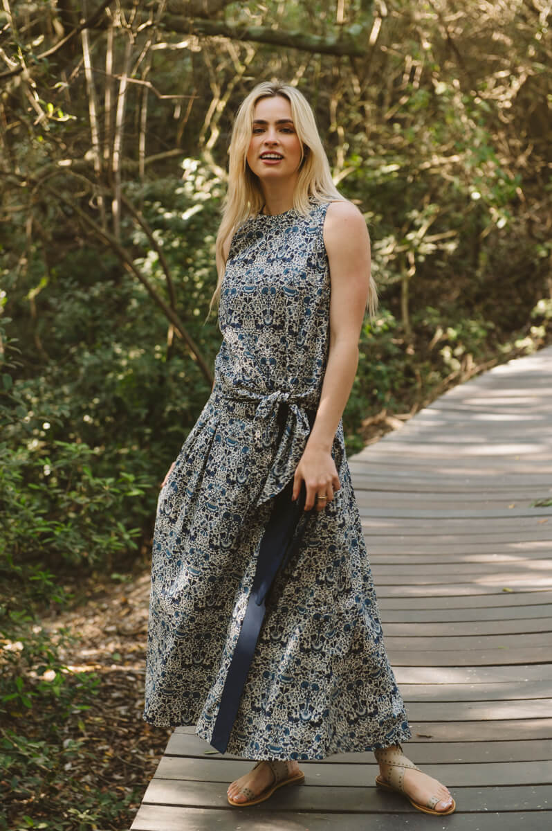 Emily Wrap Skirt Navy