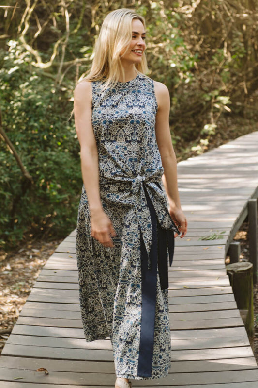 Emily Wrap Skirt Navy