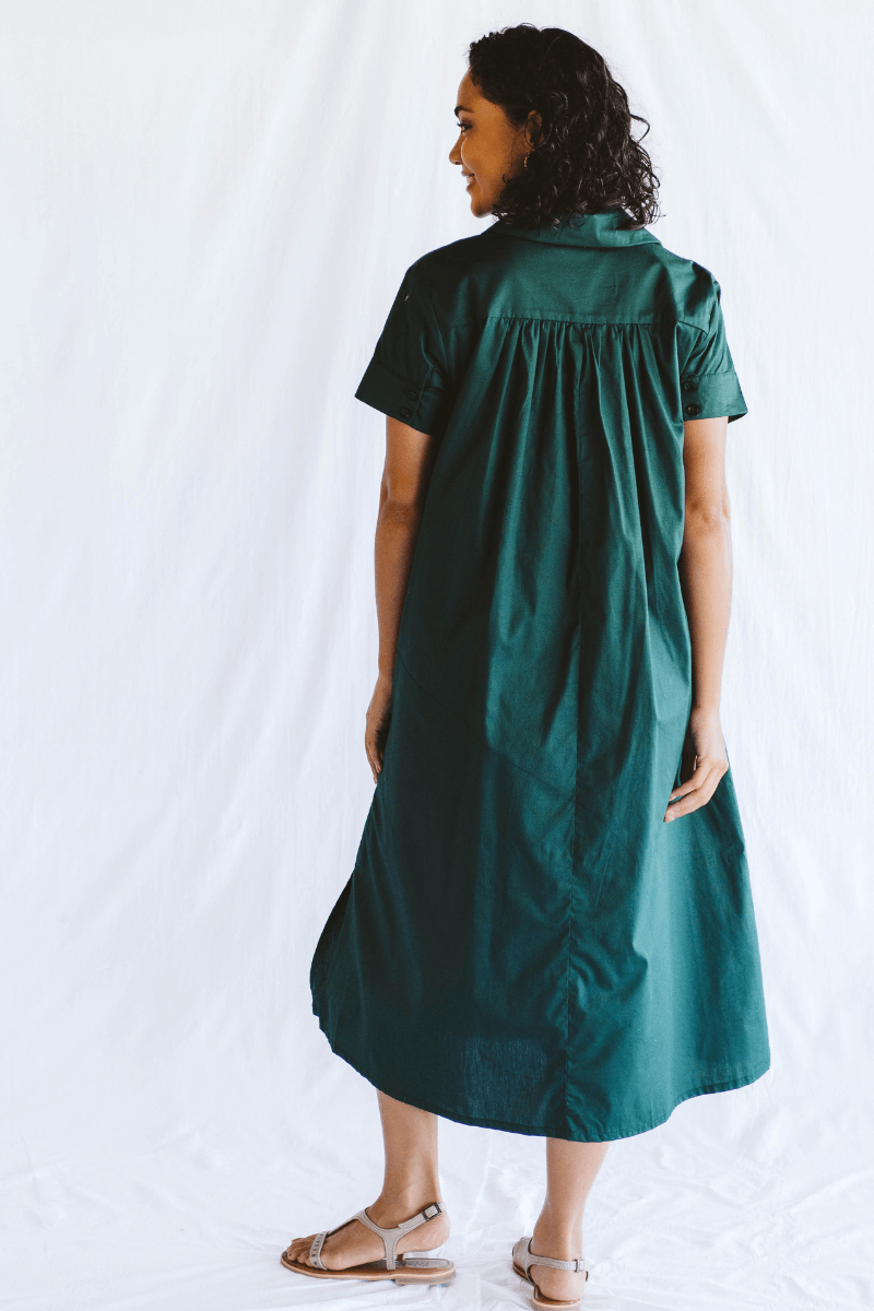 Gabbi Green Shirt Dress
