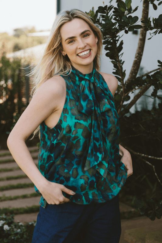 Karina Camo Halter Top