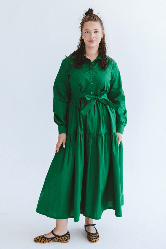 Selma Dress Amazon Green