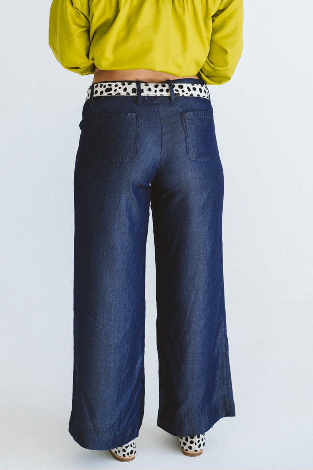 Enya Trouser in Denim
