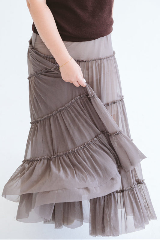 Tully Skirt Chocolate