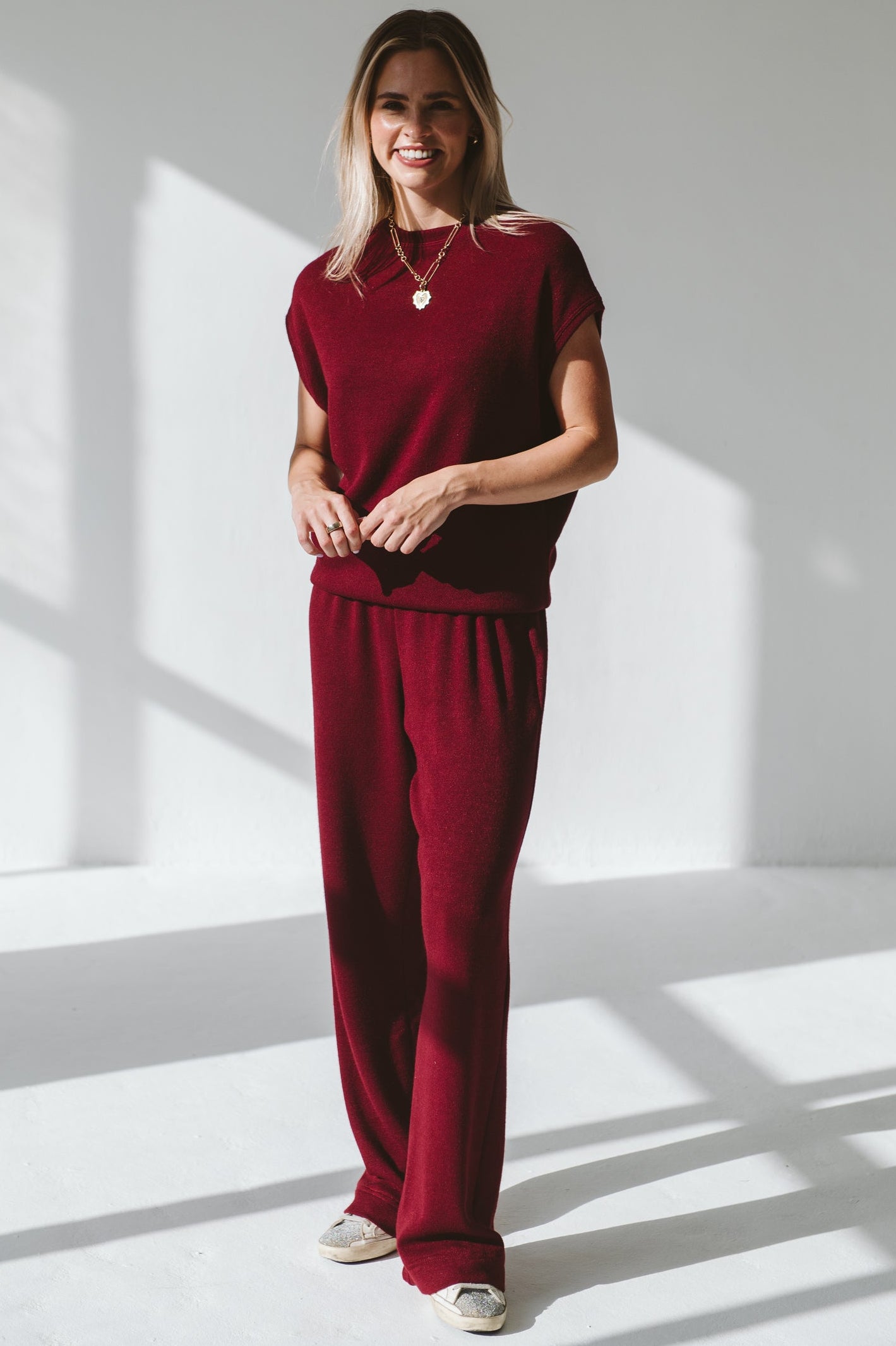Rachal Trouser Burgundy