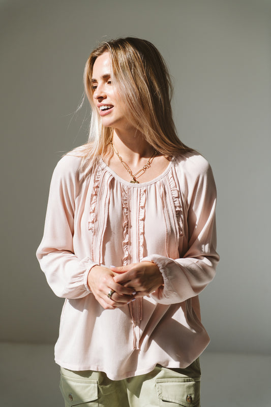 Ruffle Shirt Pink