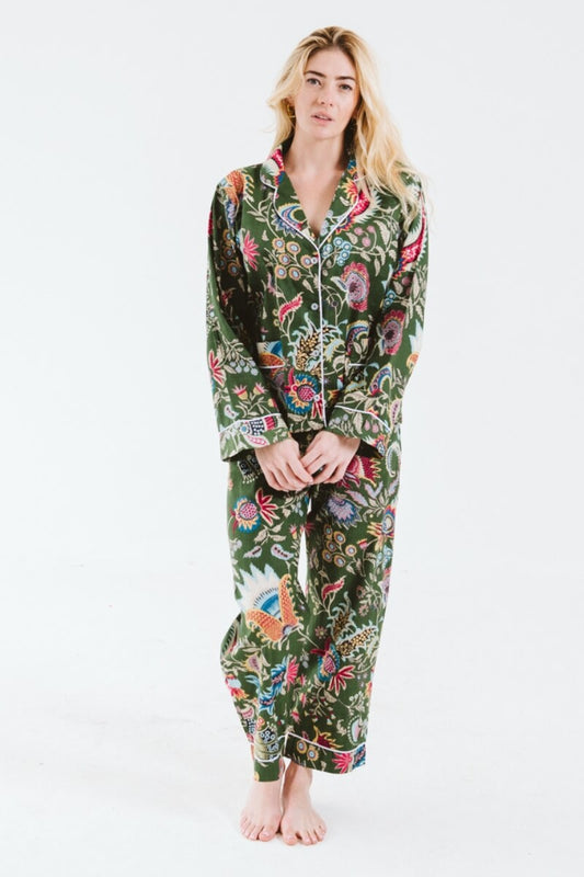 PJ Long Olive Floral