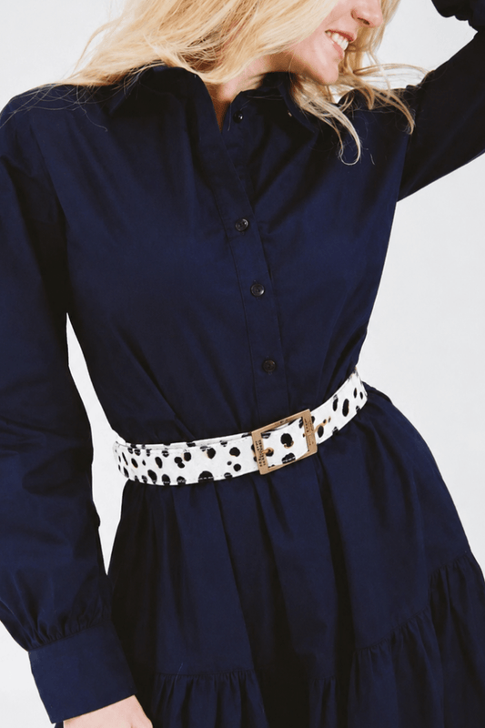 Dalmatian Leather Belt