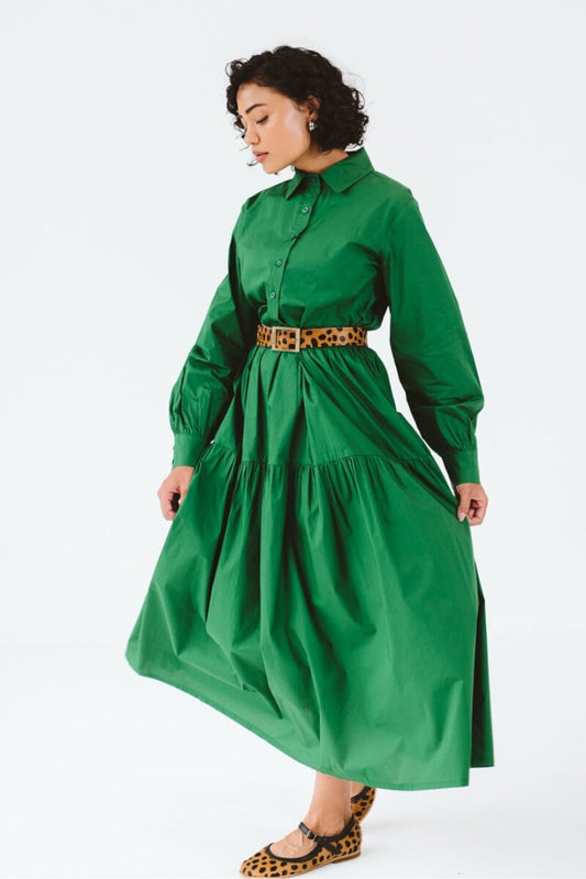 Selma Dress Amazon Green