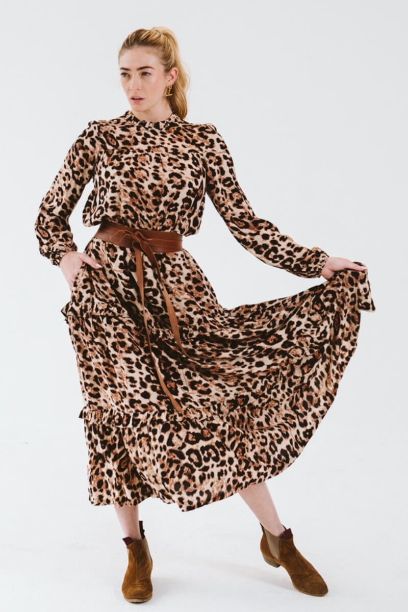 Valencia Leopard Print Dress