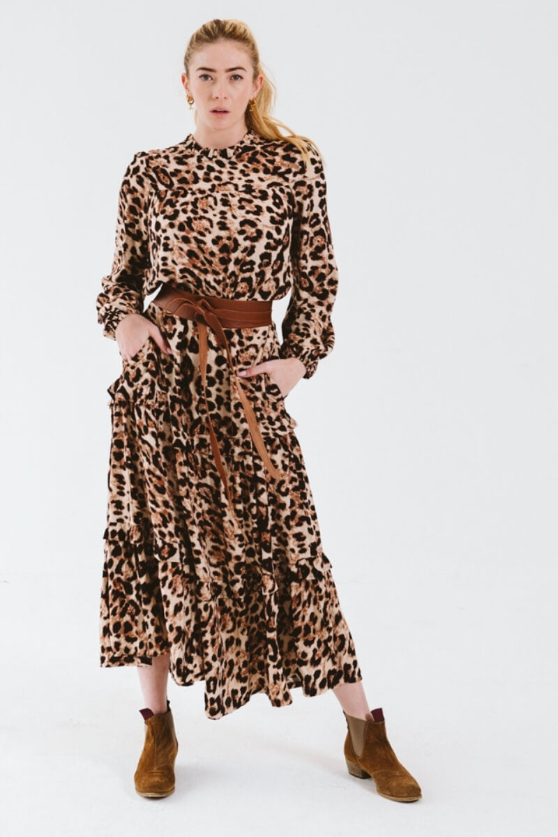 Valencia Leopard Print Dress