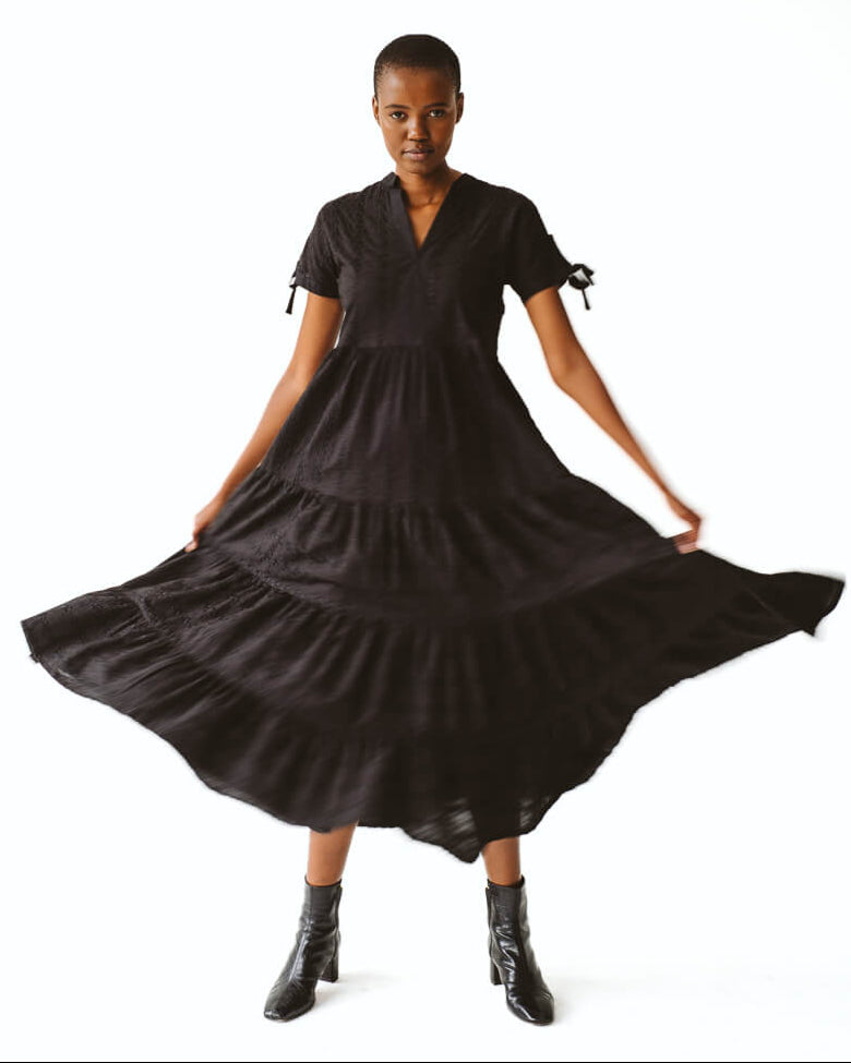 Shea Black Anglaise Dress