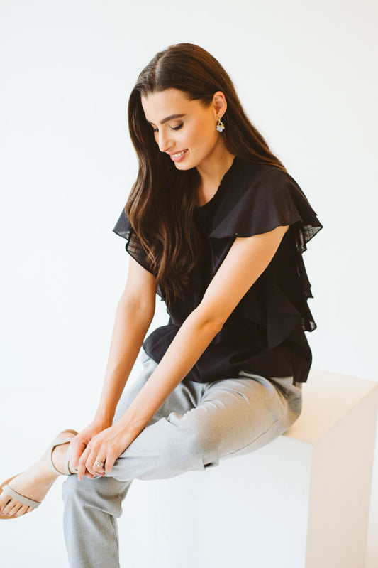 Issa Cotton Shirt Black