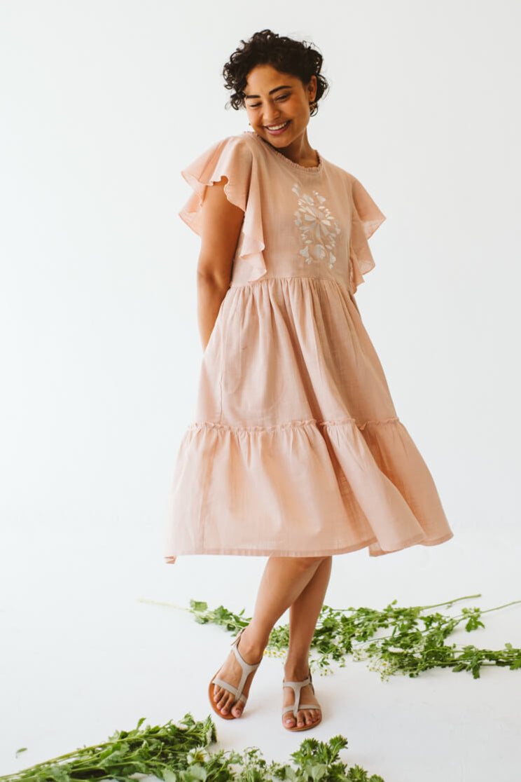 Katie Cotton Dress Pink