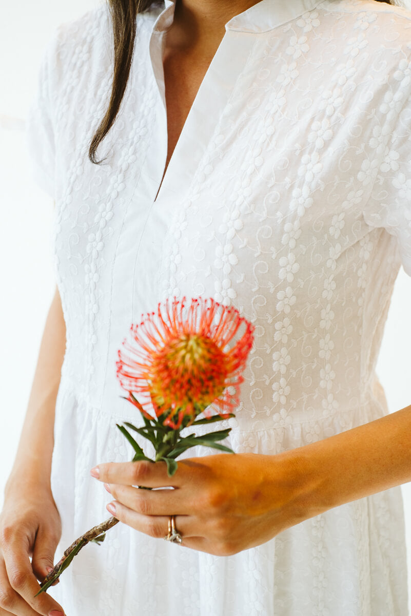 Shea White Anglaise Dress