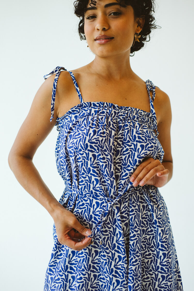Coral Print Jumpsuit