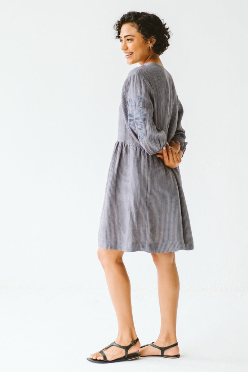 Texas Stripe Linen Dress