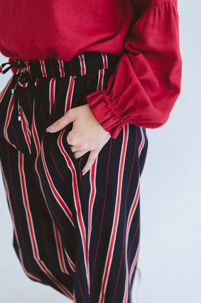 Denny Reversible Long Sleeve Shirt Garnet