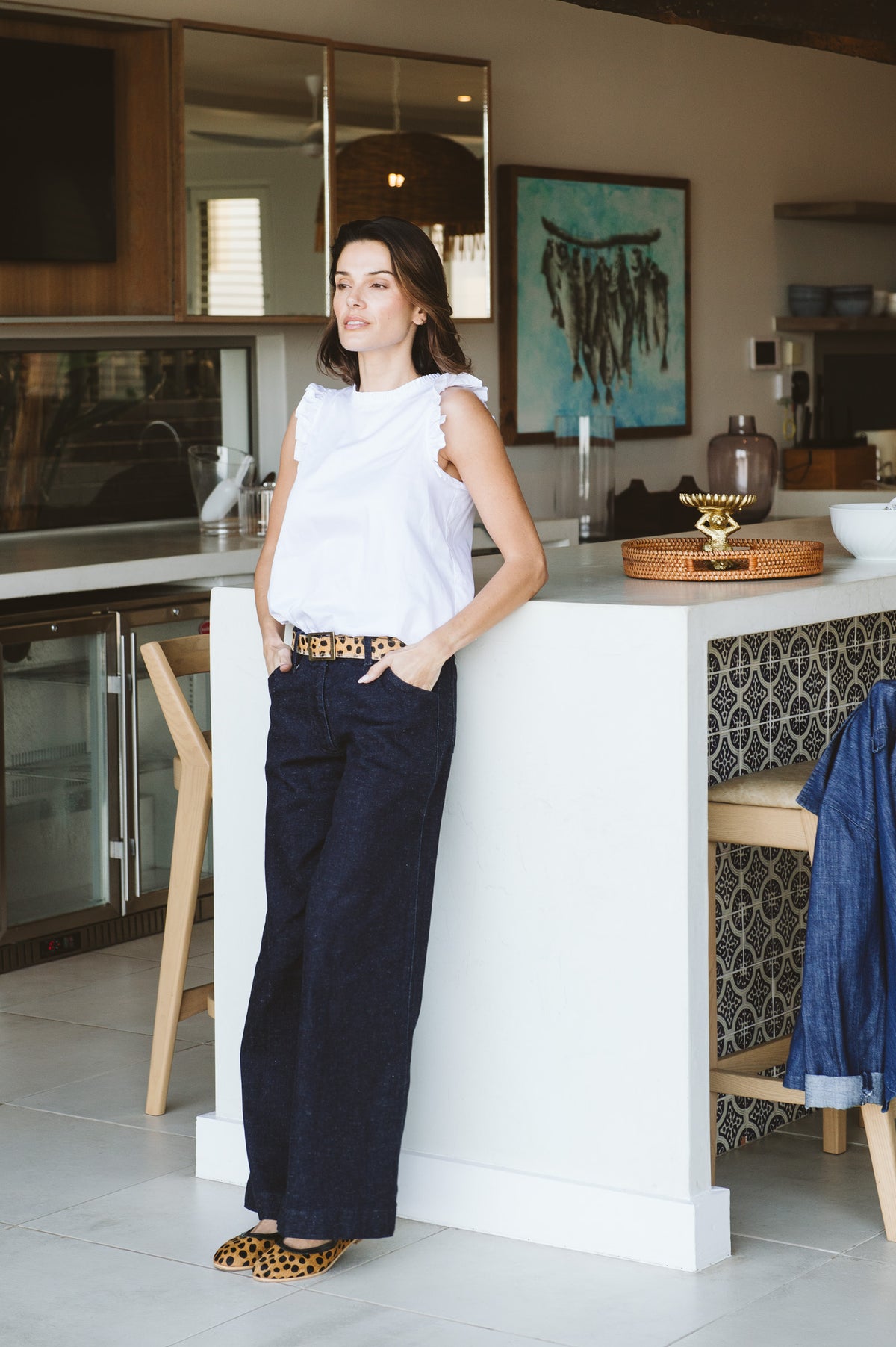 Enya Trouser in Denim