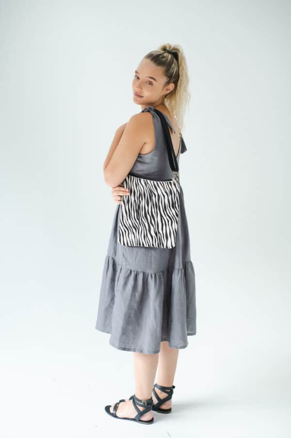 Talia Leather Print Sling Bag