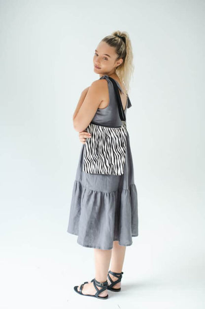 Talia Leather Print Sling Bag