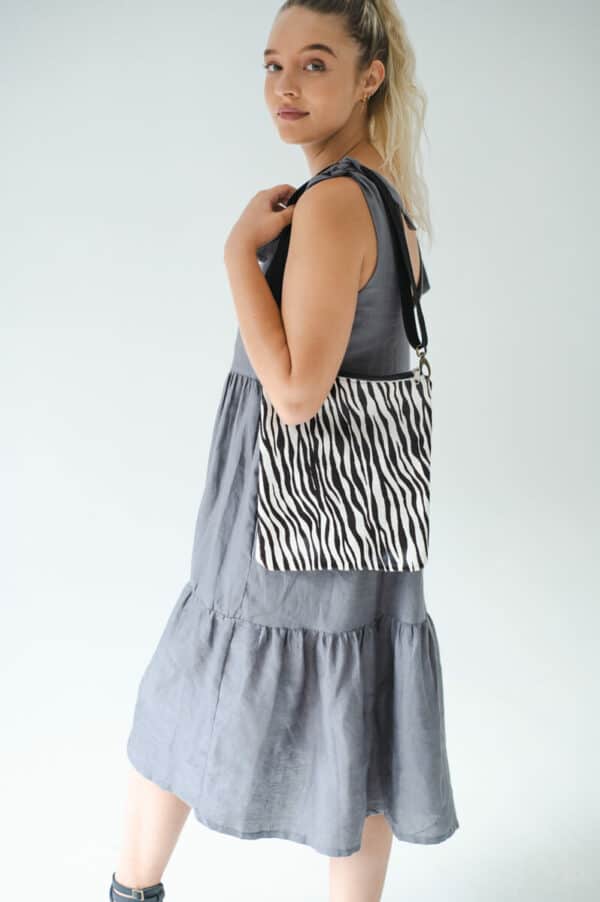 Talia Leather Print Sling Bag