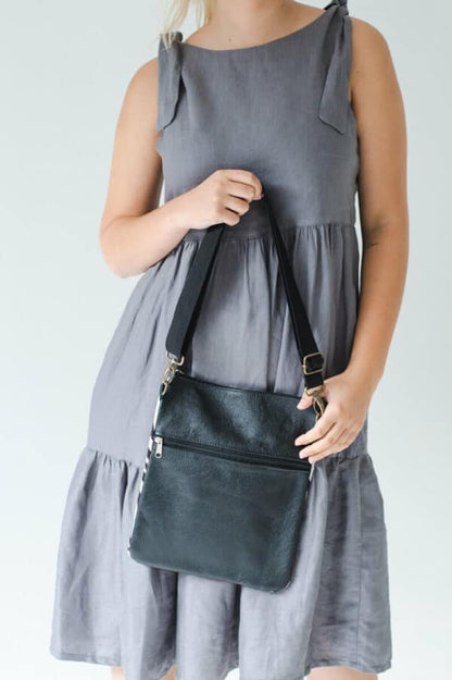 Talia Leather Print Sling Bag
