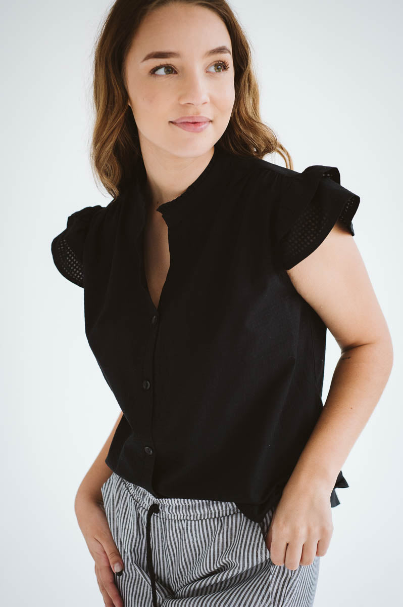 Ami Black Cotton Shirt