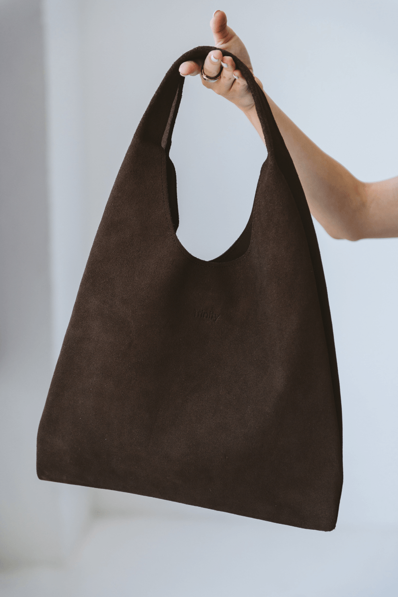 Casey Suede Bag Chocolate