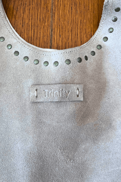 Casey Suede Bag Nude with Studs