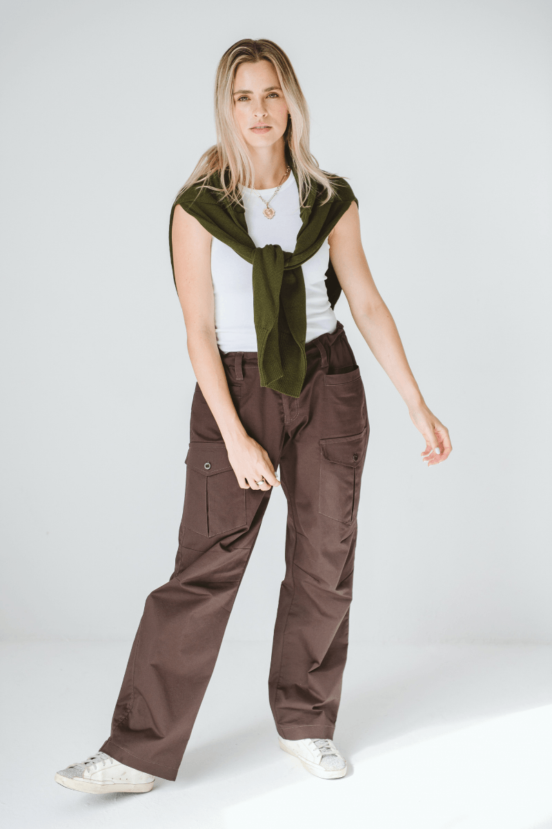 Cargo Trouser in Chocolate
