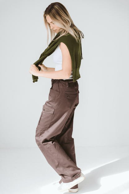 Cargo Trouser in Chocolate