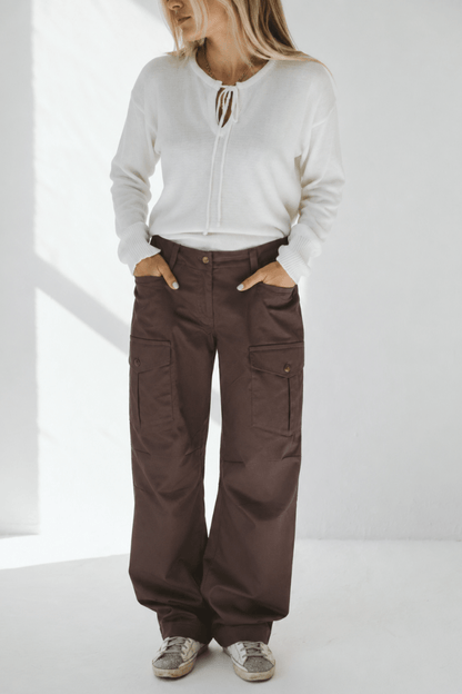 Cargo Trouser in Chocolate