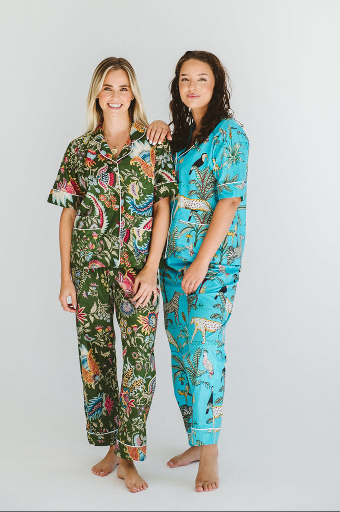 PJ Summer Long Olive Floral