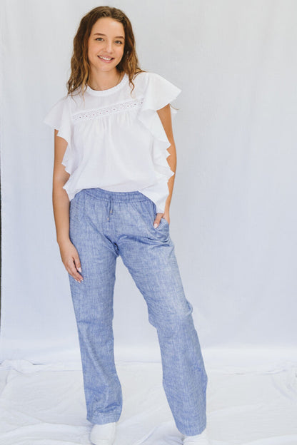 Janey Blue Trouser