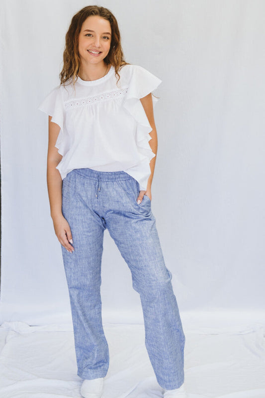 Janey Blue Trouser