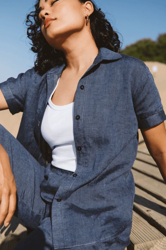 Dahlia Shirt Navy