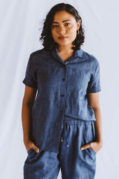 Dahlia Shirt Navy