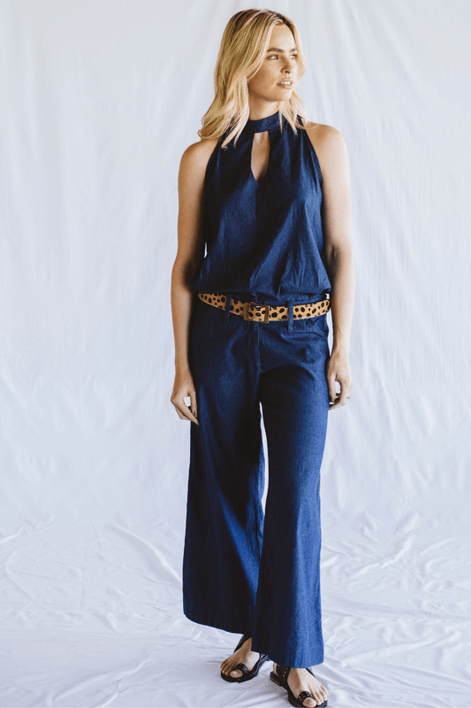 Enya Trouser in Denim