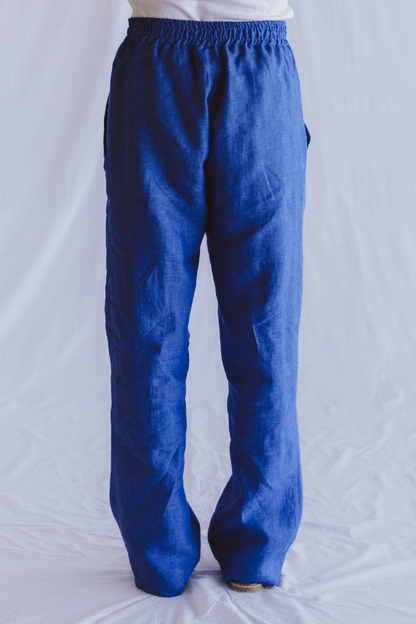 Ivy Linen Trouser Blue